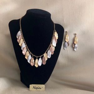 Napier tri-color necklace